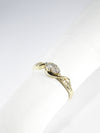 British Vintage .25ct Natural Diamond Ring, 9k Solid Gold ( UK O - US 7 )