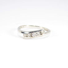 Vintage 0.33ct Diamond Five Stones Engagement Ring, 9k White Gold ( UK P , US 7.5 )