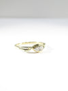 British Vintage .25ct Natural Diamond Ring, 9k Solid Gold ( UK O - US 7 )