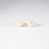 British Vintage Fresh Water Pearl Stud Earrings 9k Yellow Gold