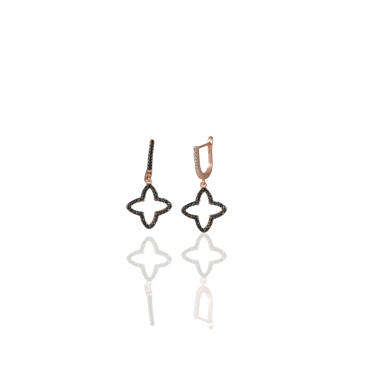 Sharp Clover Earrings