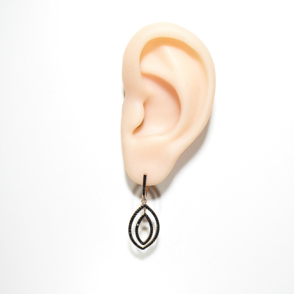 Double Ellipse Dangle Earrings