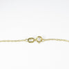 British Vintage Garnet & Diamond  Necklace , 9K Solid Yellow Gold ( With 18" Gold Chain )