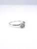 British Vintage .25ct Diamond Solitaire Ring, 9ct Solid White Gold ( UK P  - US 7.5 )