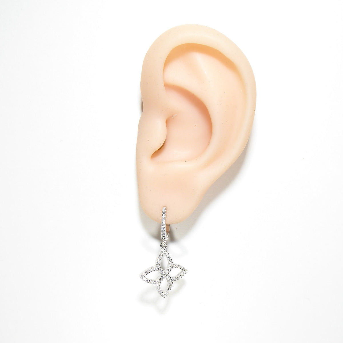 Large Flower Hanging Earrings
