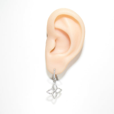 Large Flower Hanging Earrings