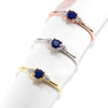 Sapphire Look Cz Stone Rings