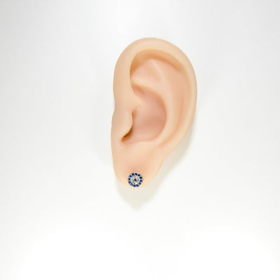 Turkish Evil Eye Stud Earrings