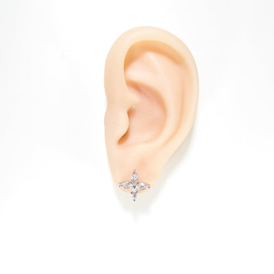 Four Leaves Clover Stud Earrings