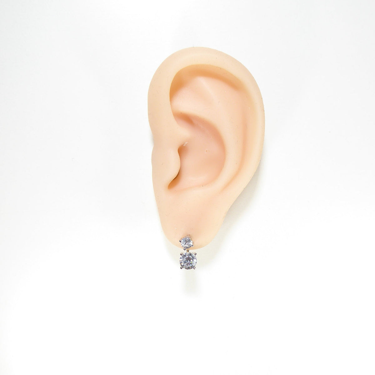 3pcs Double Stone Earrings