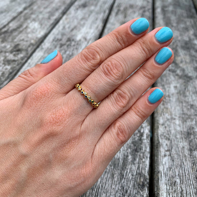 Rainbow All Round Eternity Rings