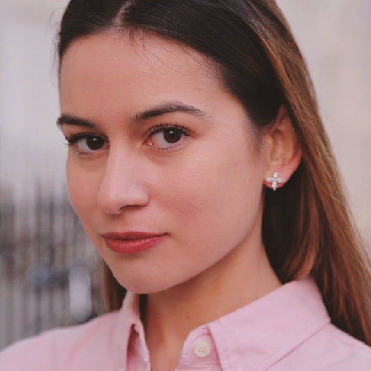 Four Leaves Clover Stud Earrings