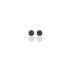 Frame Disc Stud Earrings