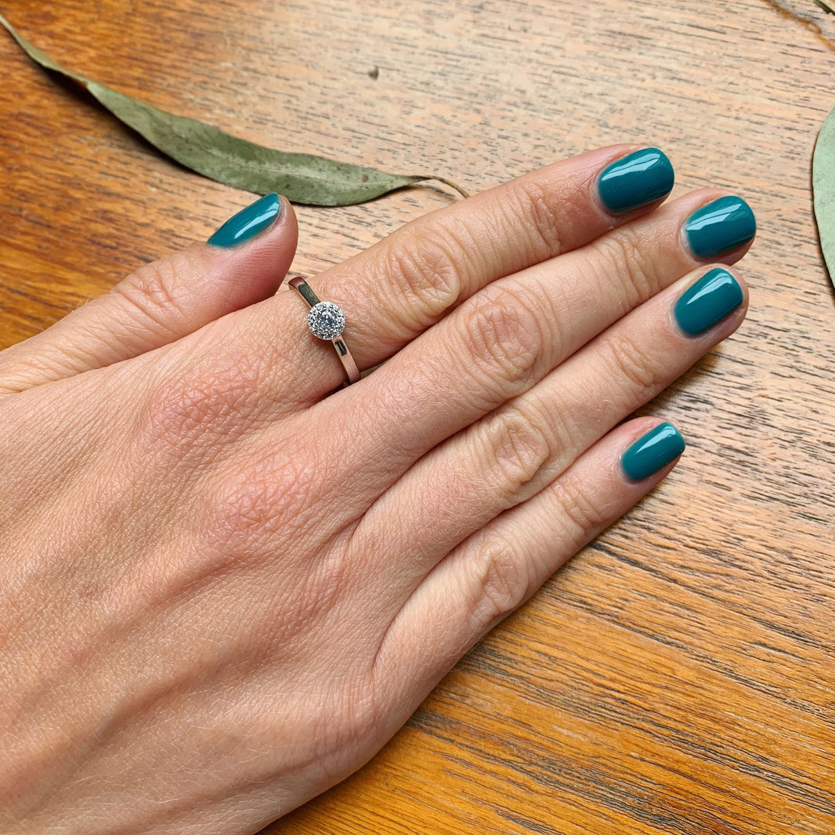 Small Lux Stone Solitaire Rings