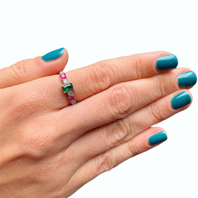 Colourful Dress Rings