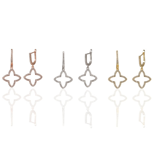 Sharp Clover Earrings