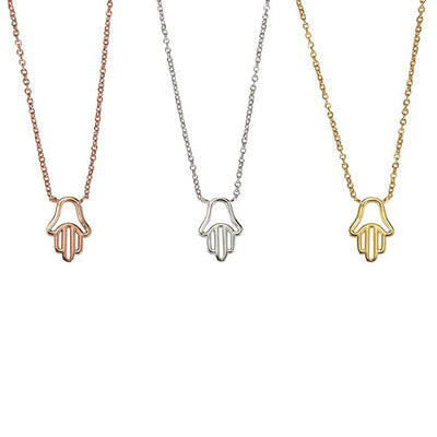 Plain Hand Hamsa Necklaces