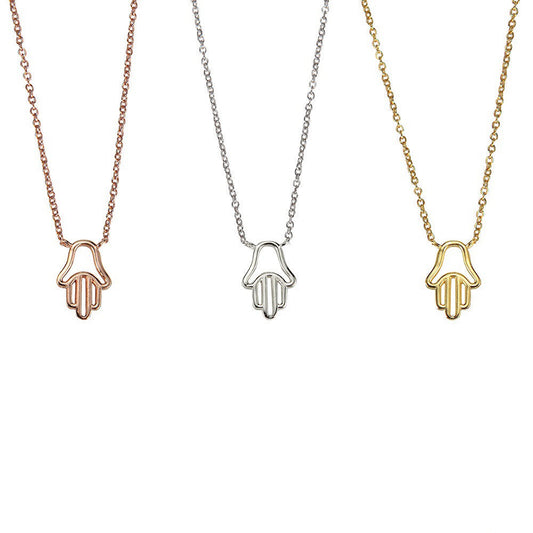 Plain Hand Hamsa Necklaces