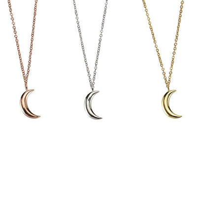 Plain Moon Necklaces