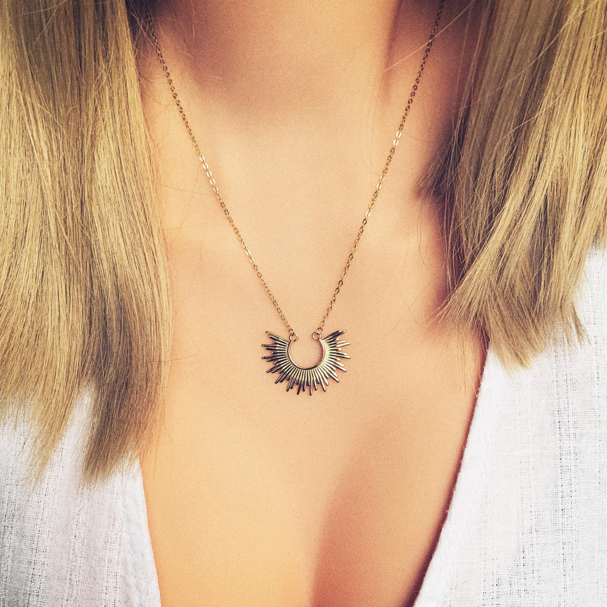 Plain Sun Necklaces