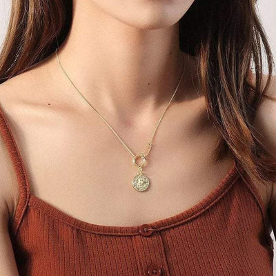 Bohemian Owl Gold Coin Necklaces