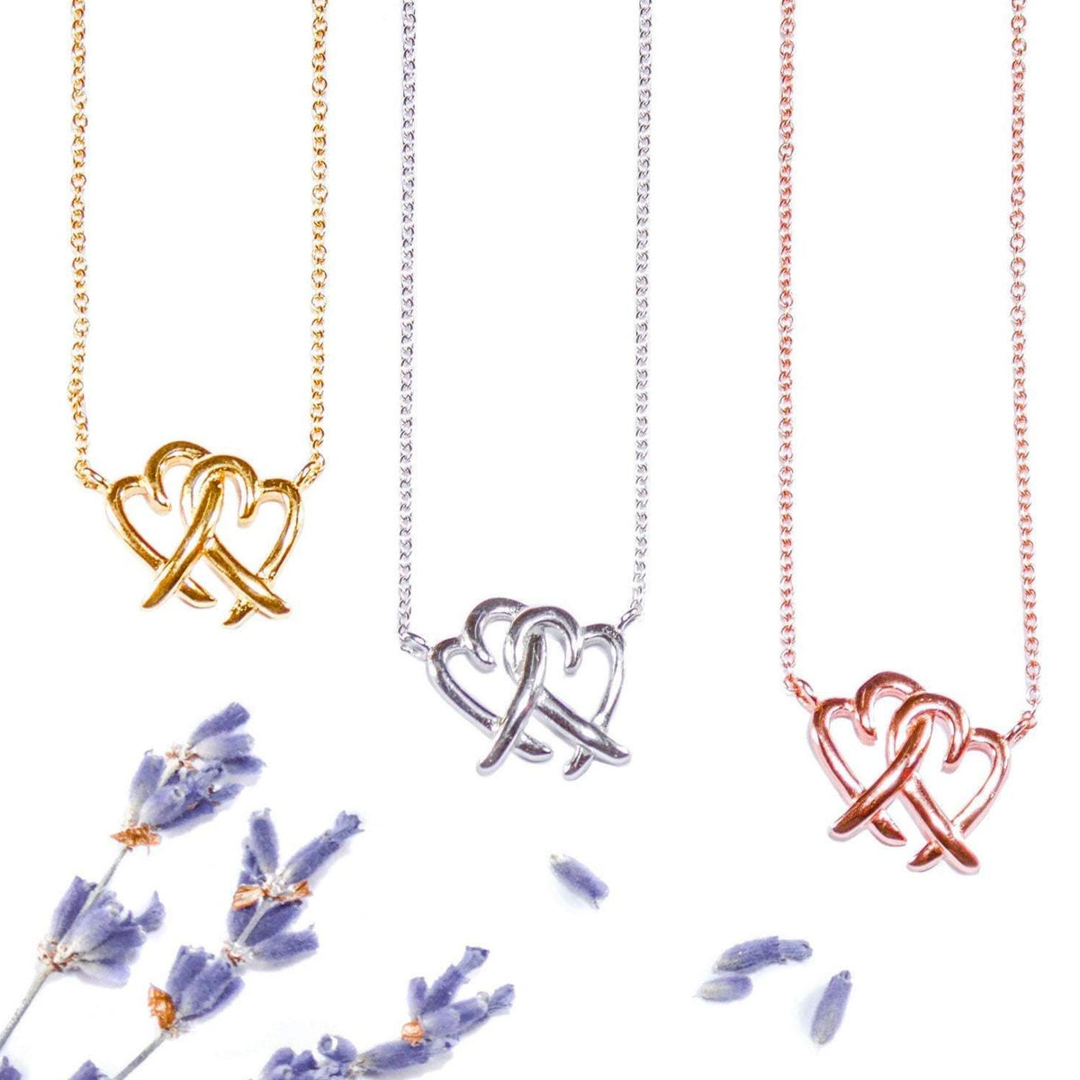Double Heart Necklaces