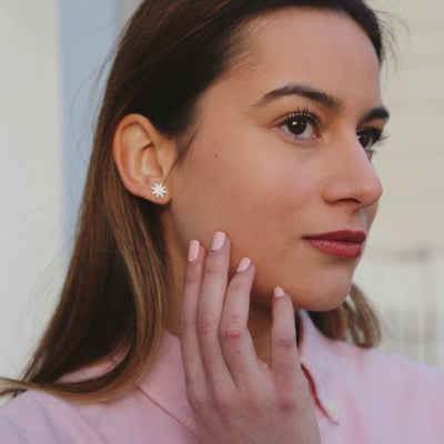 Star Sun Stud Earrings