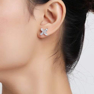 Four Leaves Clover Stud Earrings