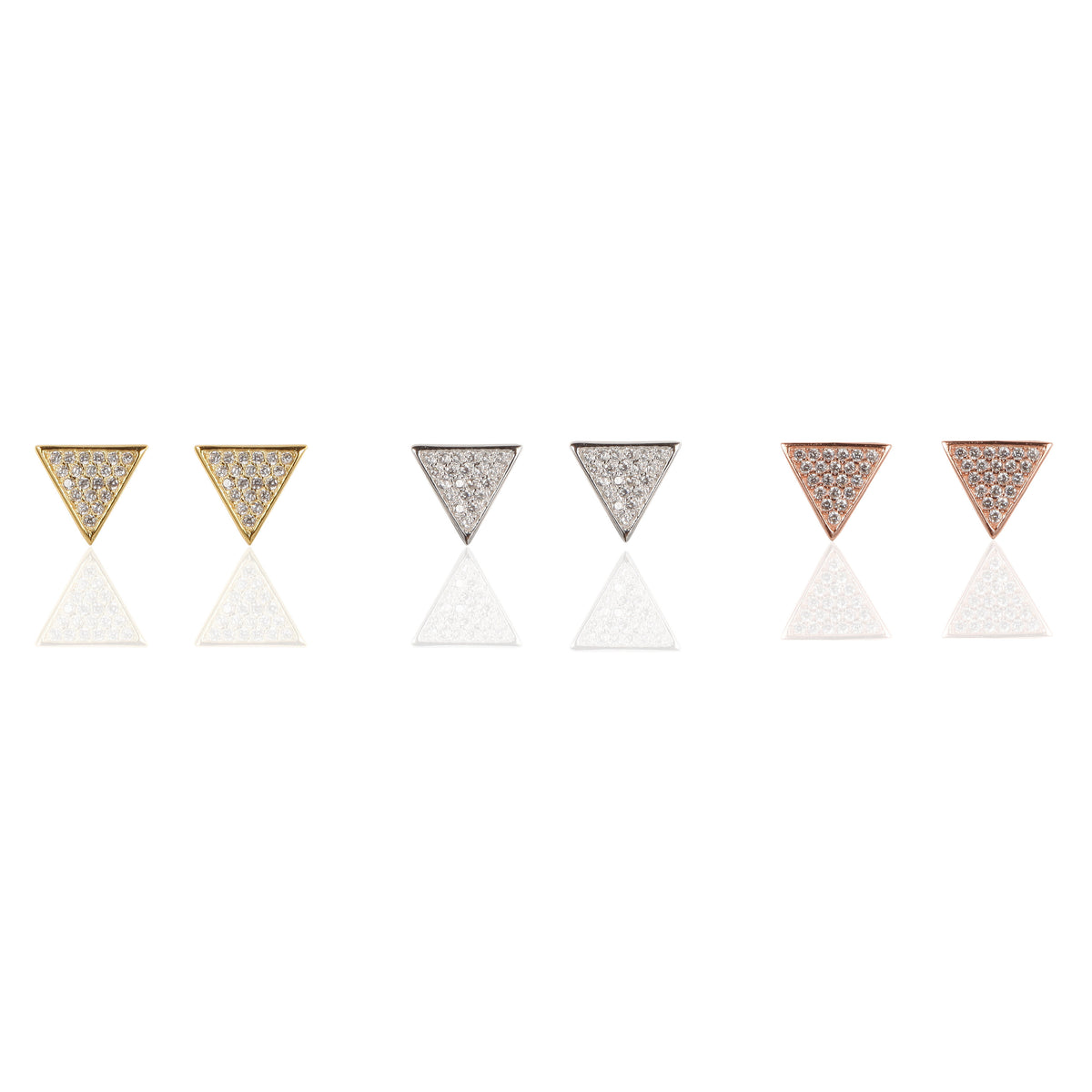 Triangle Shape Stud Earrings