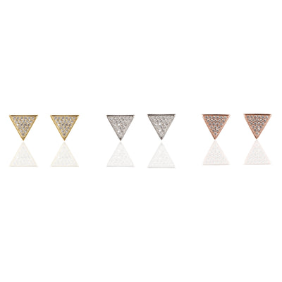 Triangle Shape Stud Earrings