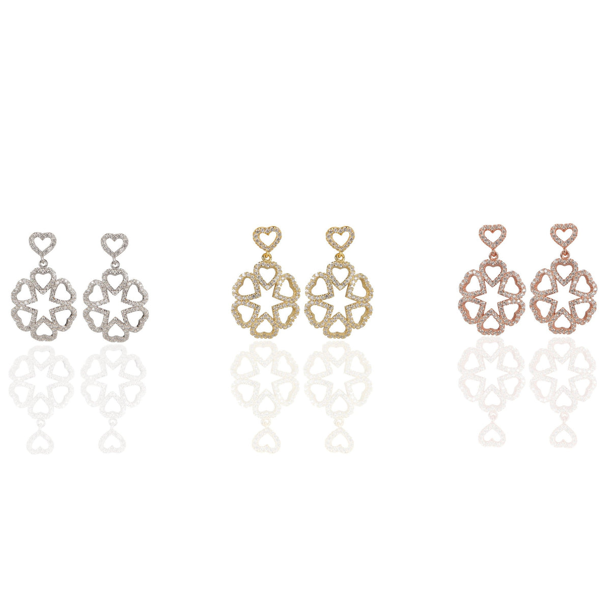 Multi Heart Earrings
