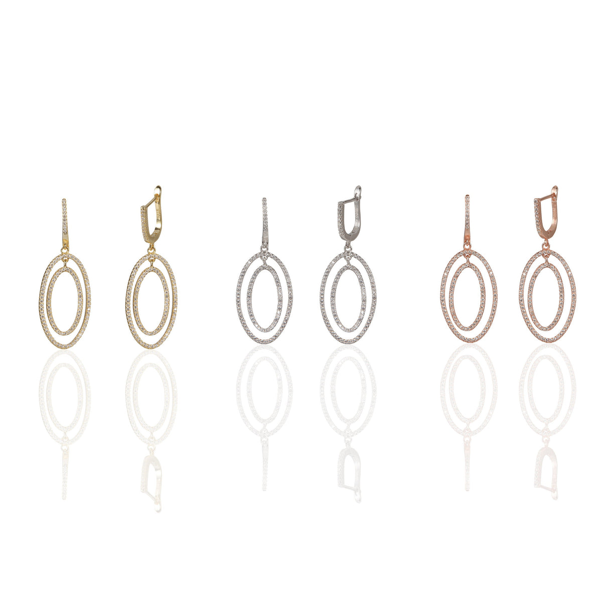 Double Ellipse Earrings