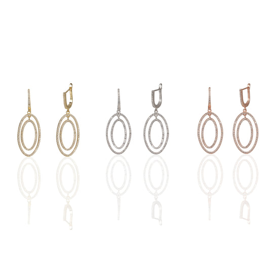 Double Ellipse Earrings