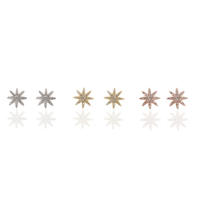 Star Sun Stud Earrings