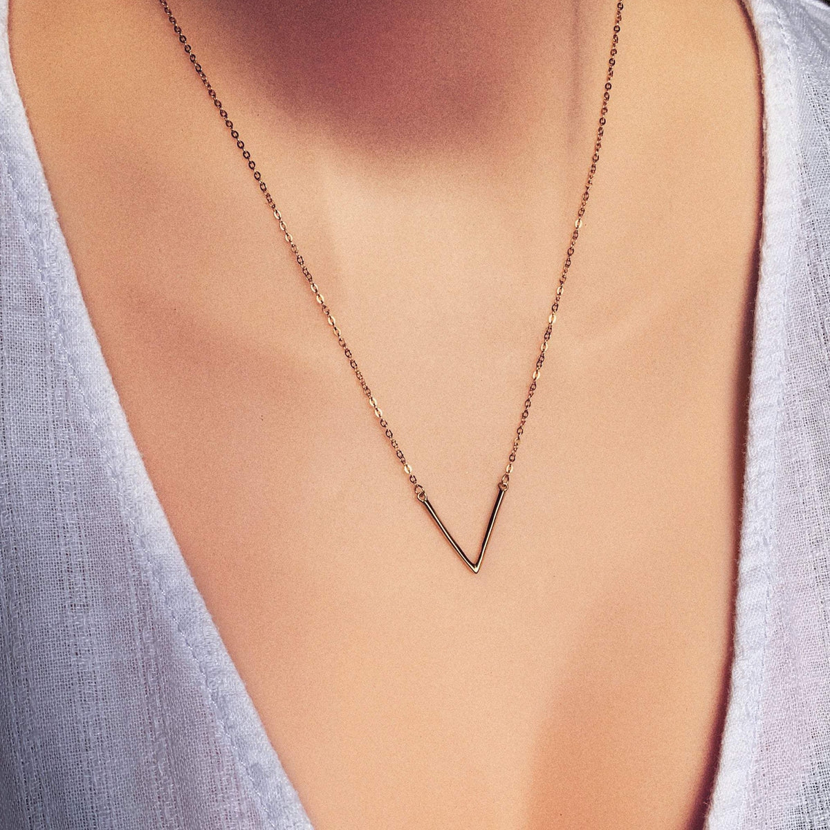 Plain V Necklaces