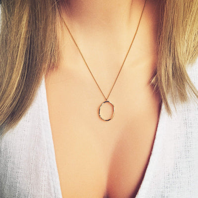 Plain Ellipse Necklaces