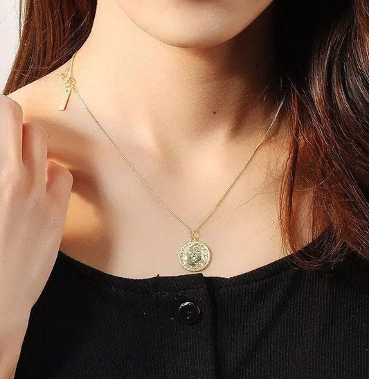 Plain Sun & Moon Necklaces