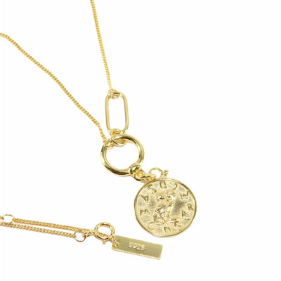 Bohemian Owl Gold Coin Necklaces