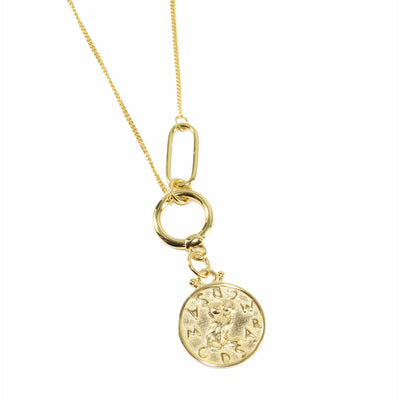 Bohemian Owl Gold Coin Necklaces