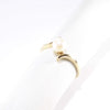 British Vintage Single Fresh Water Pearl Ring , 9ct Solid Yellow Gold ( UK O - US 7 / 15mm )