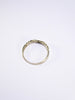 Vintage British Diamond Ring , 9k Solid White & Yellow Gold ( UK P - US 7.5 - 16mm )