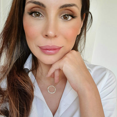 Screwed Circle Necklaces
