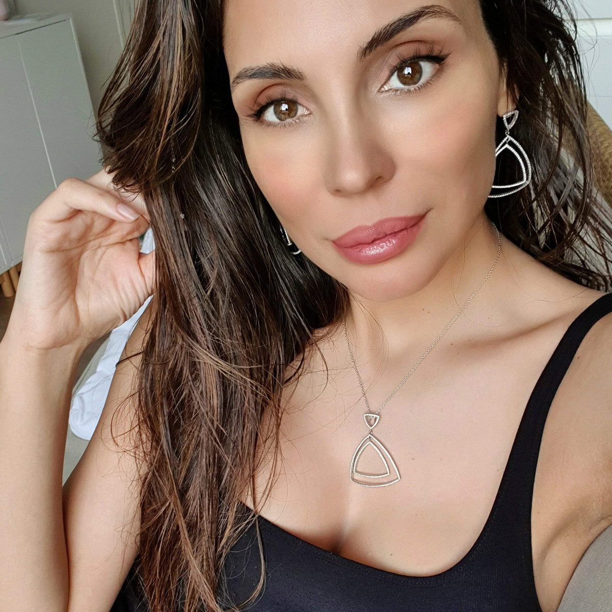 Double Triangle Necklaces