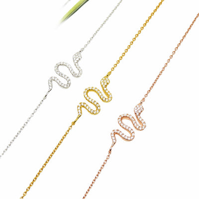 Snake Bracelet Cz