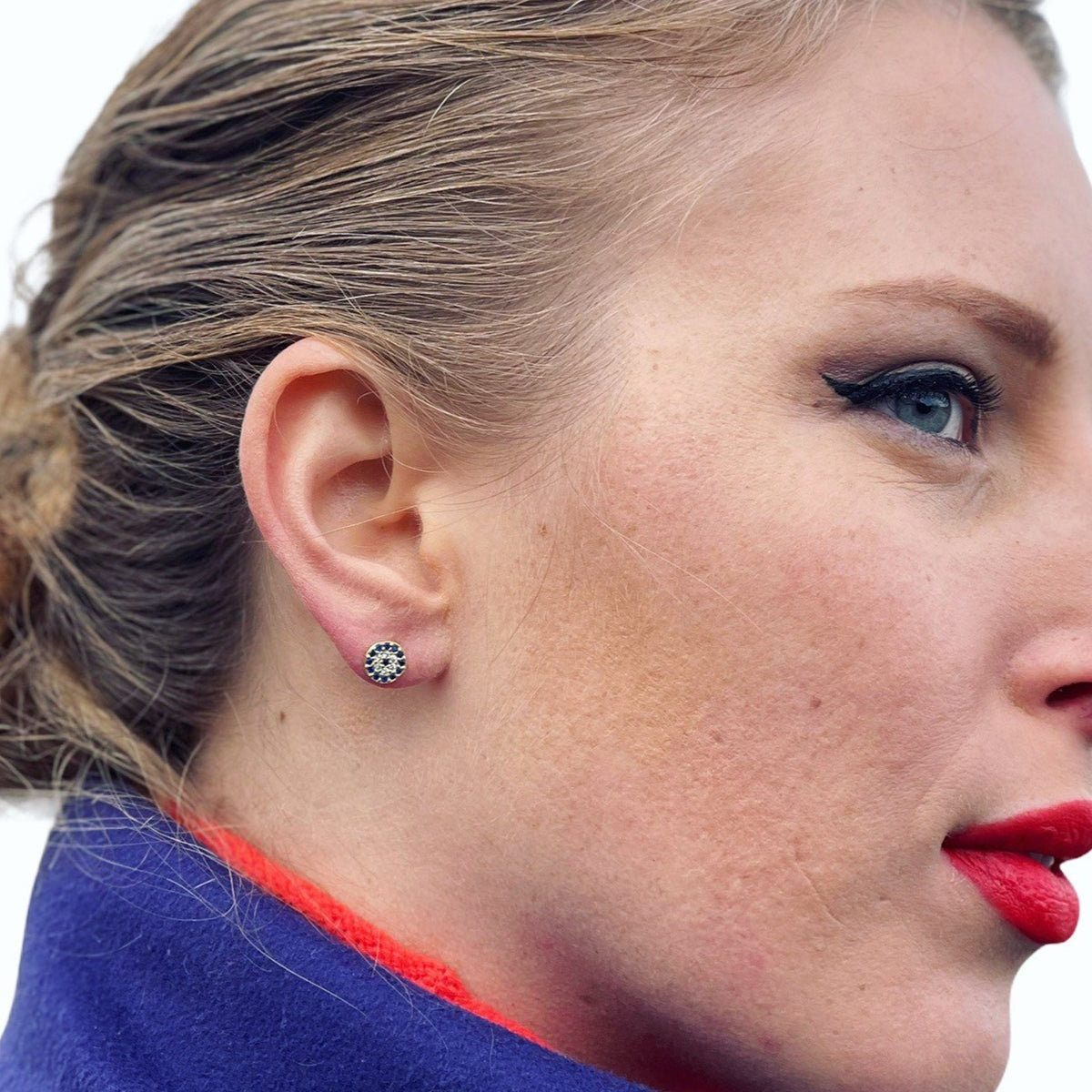 Turkish Evil Eye Stud Earrings