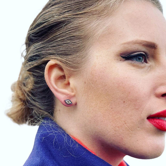 Lucky Evil Eye Stud Earrings