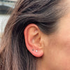 Xs Clear Dot Stud Earrings