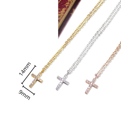 Cross Cz Necklaces