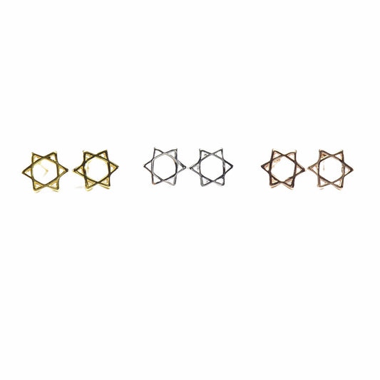 Jewish Star of David Earrings