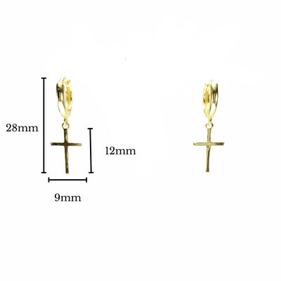 Cross Hanging Earrings